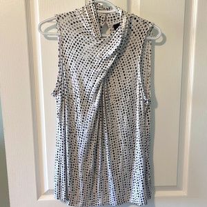 Black and White Patterned Tank Top